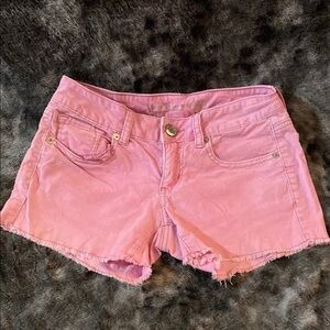 American Eagle Pink Corduroy Shorts size 00